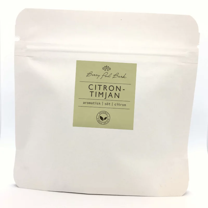 Citrontimjan - ekologisk i kryddpåse - Berry Pod Bark
