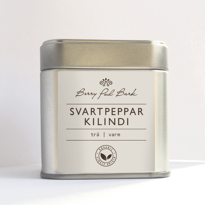 Svartpeppar Kilindi, kryddburk - Berry Pod Bark