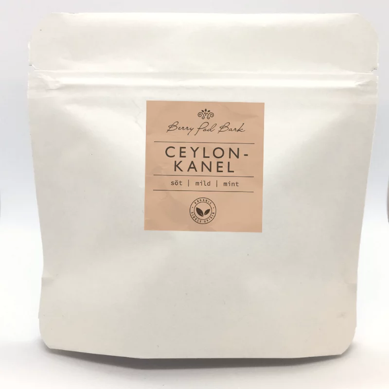 Ekologisk Ceylon-kanel, hela barkrullar - kryddpåse