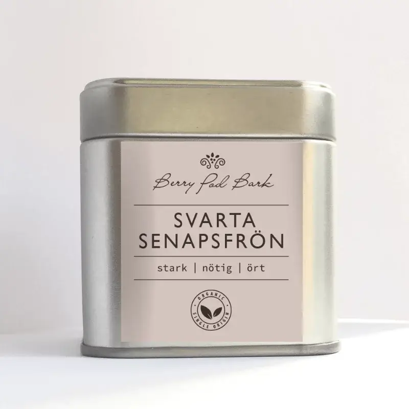 Ekologiska svarta senapsfrön - Berry Pod Bark