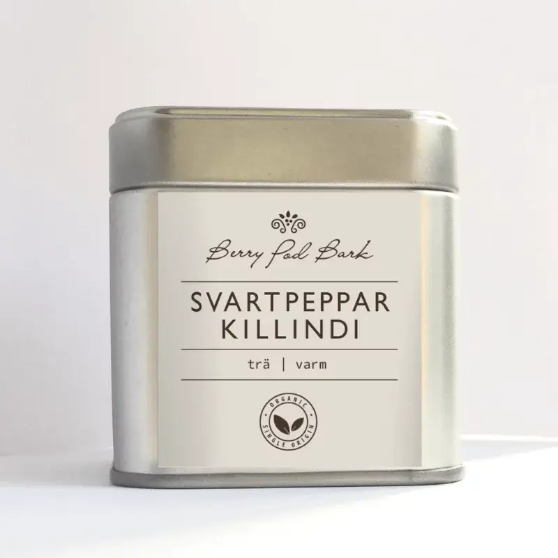 Svartpeppar Killindi, kryddburk - Berry Pod Bark