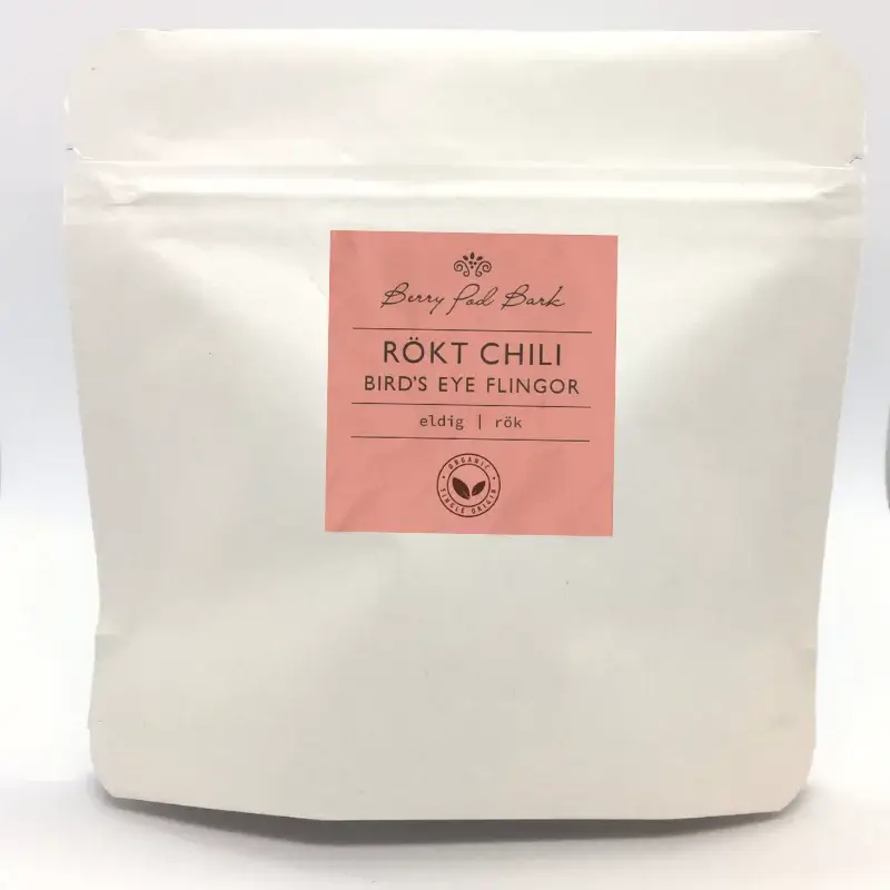Rökt chili, röd Birds Eye - kryddpåse - Berry Pod Bark