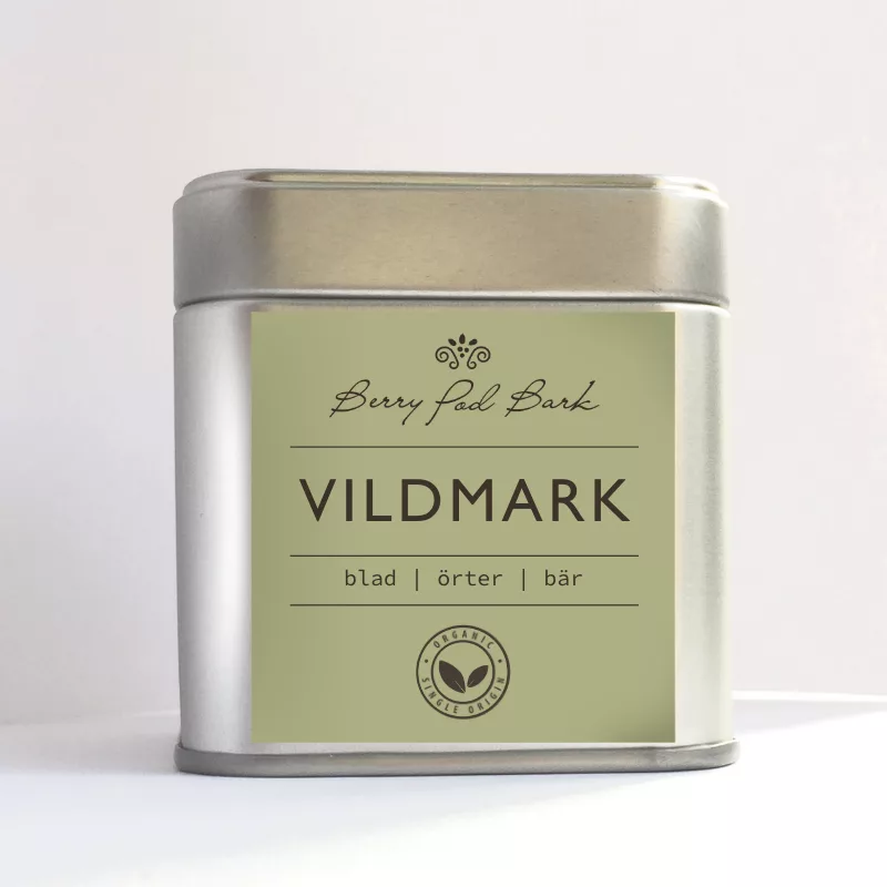 VILTKRYDDA - VILDMARK ekologisk kryddblandning - kryddburk - Berry Pod Bark