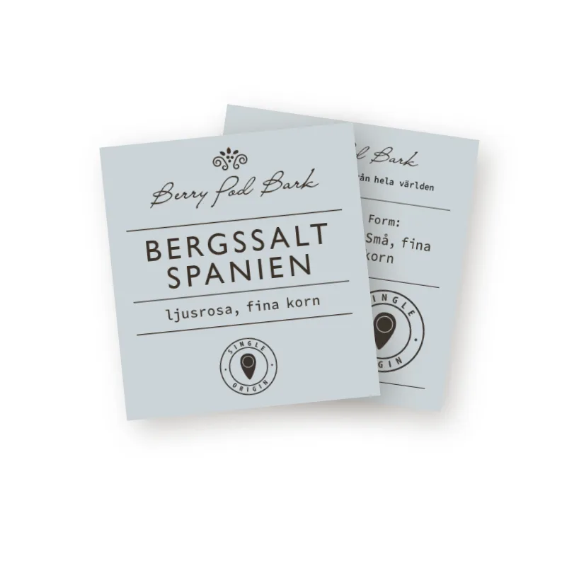 Kryddburksetiketter - Bergssalt