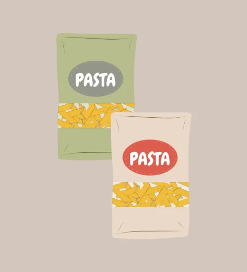 Två paket med pasta - Berry Pod Bark